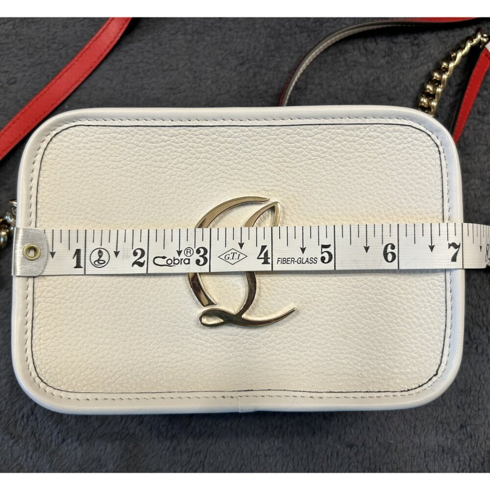 Christian Louboutin Radioloubi Small Crossbody — Bianco Calf Leather - Picture 8 of 14